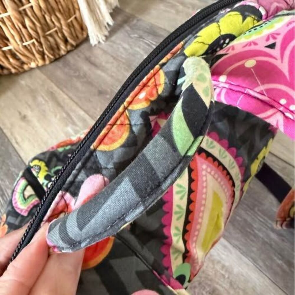 Vera Bradley “Ziggy Zinnia” Floral Paisley Quilted Backpack - Picture 8 of 10